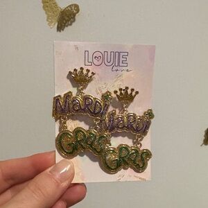 Mardi Gras Earrings